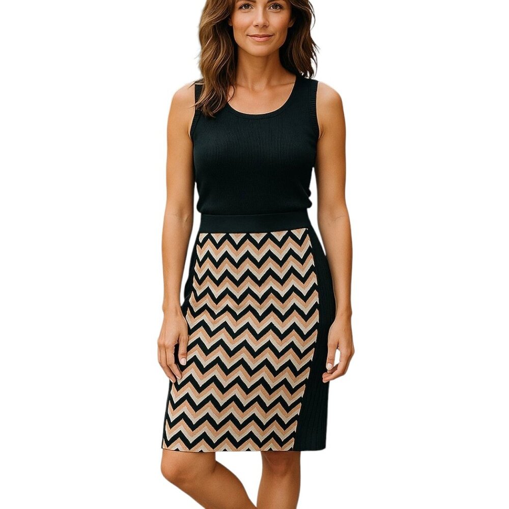 Rag & Bone NWT Brown Skirt Knee Length Pencil Elaine Pumice Medium